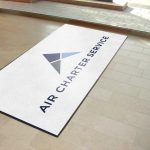 Air Charter Service Logo Door Mat