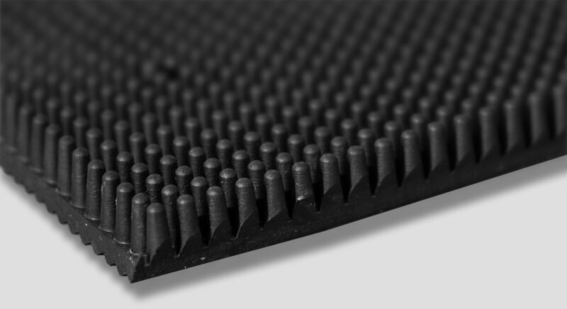 Close Up of Outdoor Rubber Brush Mat