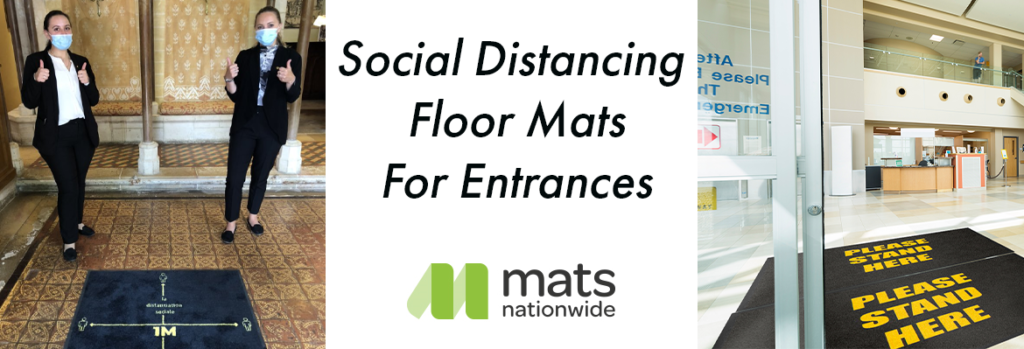 Social Distancing Floor Mats for Entrances