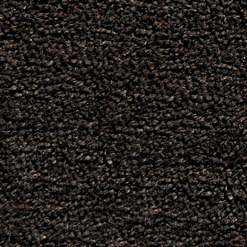 Black coir matting