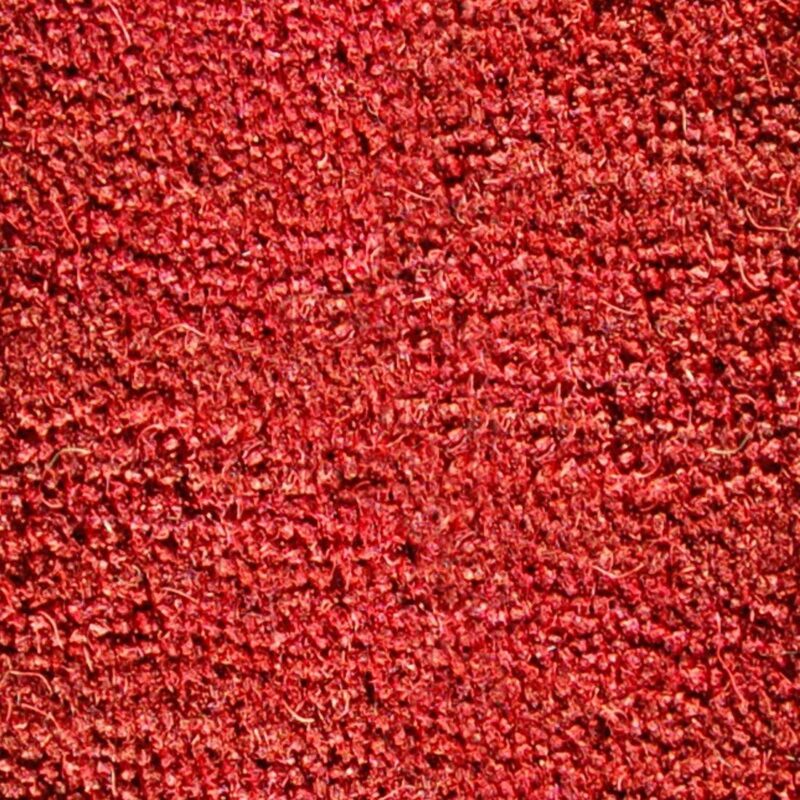 Red coir matting